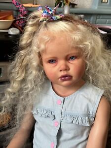 43” Child Size  5 Year Old reborn Baby Girl Reborn Olivia Jude    1ft  Long Hair