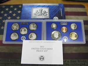 2022 S Proof Set Collection United States Mint OGP  10 Coin Set