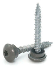 #10 Torx Low Profile Roofing Screws Mechanical Galvanized | Charcoal Finish