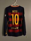 Barcelona 2015/2016 Messi Home Jersey Long Sleeve