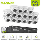 SANNCE 16CH 1080P Home Surveillance Security Camera System EXIR Night Vision AI