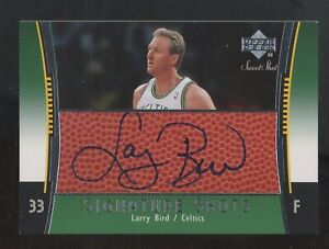 2004 Upper Deck Sweet Shot Signature Shots Larry Bird HOF Gameball AUTO Celtics