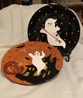 2 Ghost 8 3/4” Plates  Gates Ware By Laurie Gates