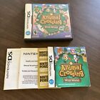 Animal Crossing: Wild World (Nintendo DS, 2005) Case, Manual & Inserts Only