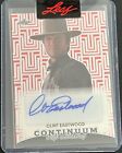 CLINT EASTWOOD 2023 LEAF CONTINUUM POP CENTURY BASE AUTO RED 26/49 DIRTY HARRY