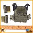 Special Forces Weapons D - Green Assault Vest Set #2 - 1/6 Scale - Easy Simple