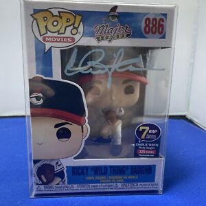Ricky Wild Thing Vaughn Pop #886 Funko Major League Signed Charlie Sheen Limited