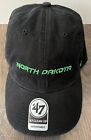 North Dakota Fighting Hawks Adjustable Black 47 Brand Hat Brand New With Tags!