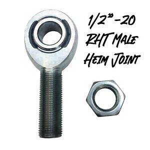 Heim Joint 1/2 x 1/2 Male RHT Chromoly PTFE Custom Fabrication Spherical Rod End