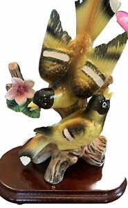 New ListingVintage Yellow Birds Porcelain Figurine Fine Details Beautifully Made