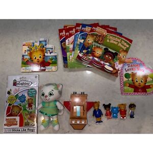 Big Bundle of PBS Daniel Tiger Kids Toys, Colorforms and Books!