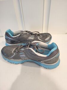 Skechers Tone ups Blue/Gray Fitness Walking Toning Shoes (11751) Women's Size 10