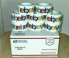 lot of 8 eBay-Branded Packing Shipping Tape-white background, multicolor letters