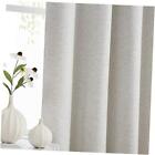 New Listing Natural White Linen Blackout Curtains 2 Panels Extra 108“L Natural/Coating