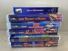 6 Vintage Walt Disney VHS Lot. RARE Black Diamond  Sealed Aladdin Pinocchio 101