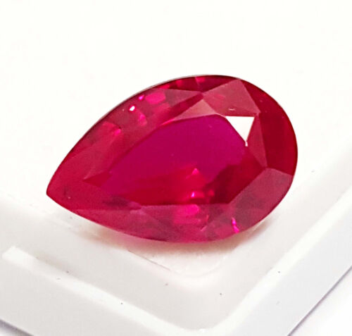 10 Ct Natural Mozambique Red Ruby Loose Gemstone Ring Size Pear Cut Loose Gems