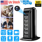 1080P HD WiFi USB Tower Charger Surveillance Camera Motion Activated Security US