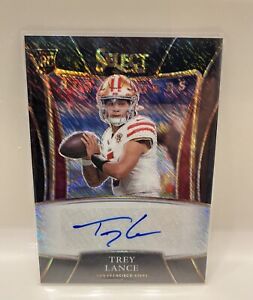 Trey Lance rookie auto Select Black Shimmer  1/1