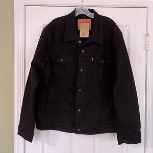 LEVI'S TRUCKER JACKET BLACK NEW WITH TAGS $89