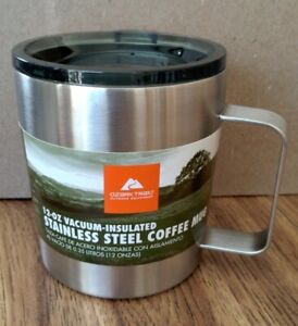 Ozark Trail 12oz Vacuum Insulated Stainless Steel Coffee Mug With Lid NEW
