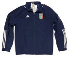 Adidas ITALY Soccer TIRO 23 FIGC PRESENTATION JACKET HS9872 Embroidery Men Sz L