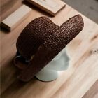New ListingNine West brown beach sun hat wicker natural oackable