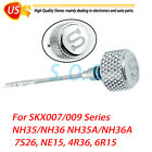 For NH35 NH36 SKX007 SKX009 7S26 Silver Knurled Crown Mod Parts Polished Finish