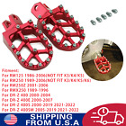 Foot Pegs CNC Footpegs For RM125 RM250 RM250Z RMX250 DRZ400 DRZ400E DRZ400S Red (For: 1996 Suzuki RMX250)