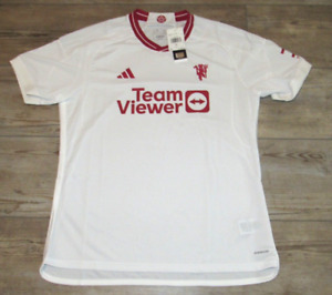 adidas Manchester United AeroReady $100 White Soccer Jersey size Men's XL