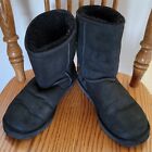 Ugg Australia Classic Short Black Boots Size 9 Mid Calf Gently Used