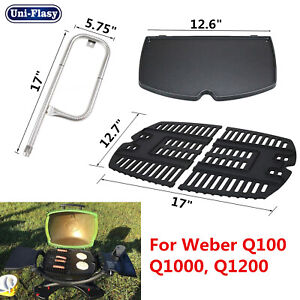 60040 Burner, 6558 Griddle, 7644 Cooking Grates for Weber Q100 Q120 Q1000 Q1200