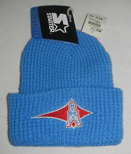 VTG NWT Houston Tennessee Oilers Football Winter Beanie Hat Cap Starter YOUTH Sz