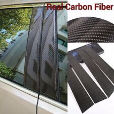 6Pcs Real Carbon Fiber Window Pillar Panels Fits 13-19 GS450H GS350 GSF URL10