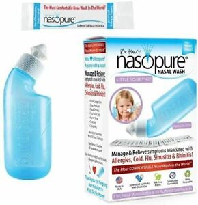 Nasopure Nasal Wash, Little Squirt Kit - 4 Oz Bottle & 20 Salt Packets