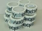 (12 Rolls) Official eBay Black White Tape 2” X 75 Yards Shipping & Packing