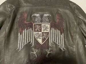 Affliction Numbered Limited Edition leather jacket men xl