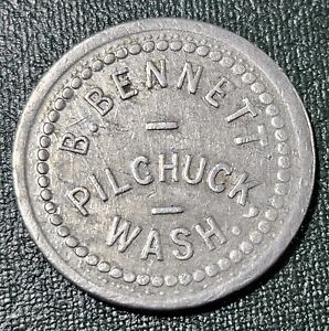 Pilchuck Washington Trade Token, B. BENNETT, GOOD FOR ONE PINT MILK. Rare Town