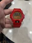 Casio G-Shock Crazy Colors Red Orange DW-6900CB (3230) New Battery, w/Tin