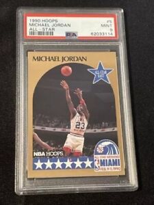 1990 Hoops #5 Michael Jordan Chicago Bulls All-Star HOF PSA 9 