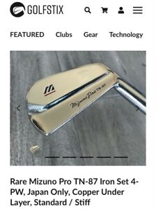 Rare Mizuno Pro TN-87 Iron Set 4-PW, Japan Only, Copper Under Layer, Standard /