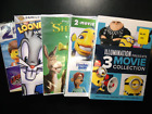 5 DVD,  lot, 8 movies. 45 Cartoons. Animated. Despicable Me, Lego, Shrek, Looney