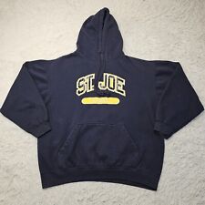 Mens Pennant St. Joe Blue Graphic Print Pullover Hoodie Sweatshirt Size XL