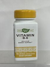 Nature's Way Vitamin B-6 Energy Support 50 MG  100 Capsules 7/24 COMBINE SHIP!!