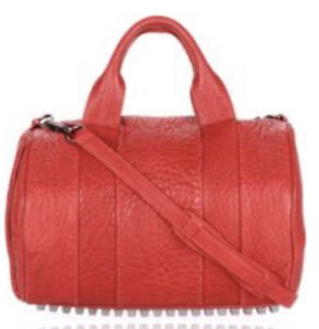 ALEXANDER WANG IN CAYENNE  RED WITH BLACK NICKLE