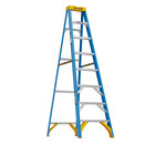 Werner 4/6/8-Ft Fiberglass Step Ladder 250/225 Lb Load Cap. Type I Duty Rating