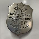 Vintage RARE Inspector Canada Department Of Agriculture Badge Health of Animals