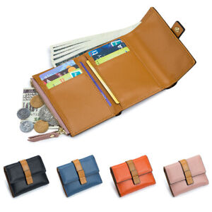 Women Wallet Real Leather Small Clutch Fold Purse Card Holder Handbag Pocket