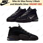 Nike Air Max Penny 1 Black and Metallic Silver DN2487-002 US Men's 4-14