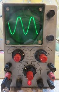Heathkit IO-10 oscilloscope - it works!