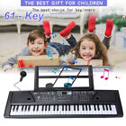 Kids 61 Keys Electronic Piano Keyboard Music Piano w/ Microphone for Boys Girls